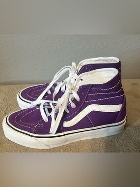 Vans High Top Sneaker Purple/White Womens 5.5
